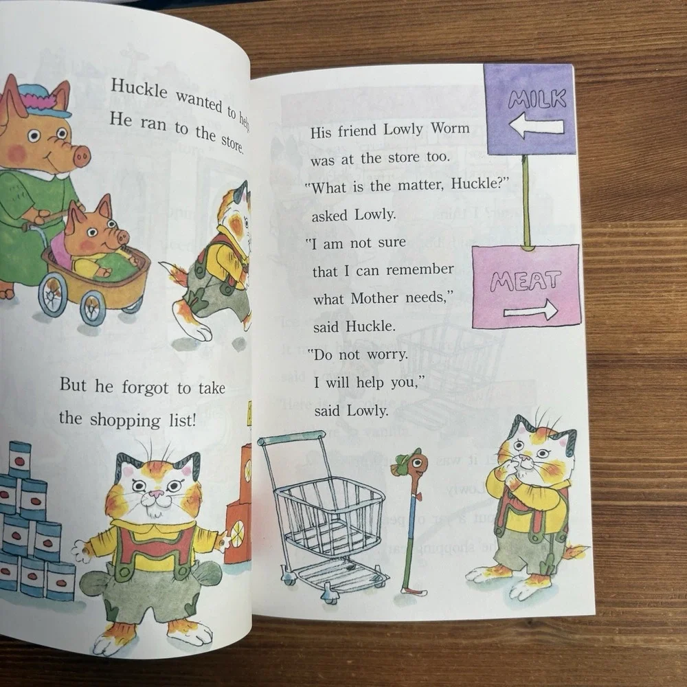 Lot of 3 Richard Scarry Children's Books Mr Frumble Best Little Word Book
